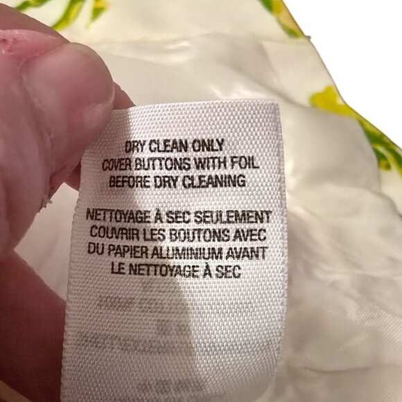 Juicy Couture White Bloomed Print Floral Jacket Sz M - Picture 14 of 15